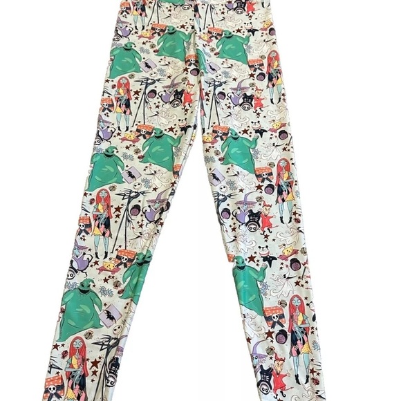 Nightmare Before Christmas Characters Wild Rich Kids Custom Leggings Medium - Picture 1 of 3